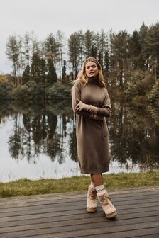 C&amp;S Delinda  dress bronze