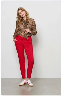 &amp;CO Charlie comfort twill red pants