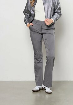 &amp;CO Penelope flaire stripe grijs