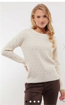 C&amp;S Jasmine sweater wool white