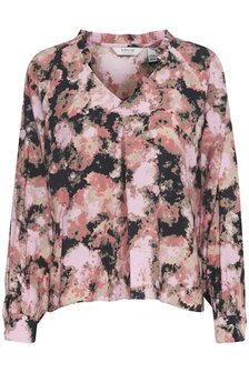 B.Young Byibine blouse zwart/rose/beige