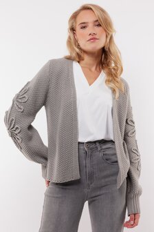 C&amp;S Acy Cardigan Gray