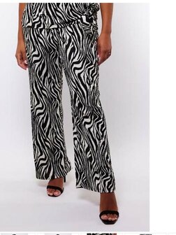 Exxcellent Catherine pants black/off white