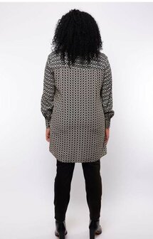 Exxcellent Carla tunic print sand/black