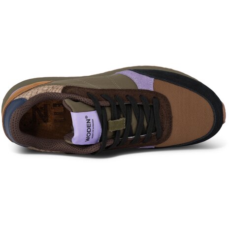 Woden Ronja dark olive/orchid