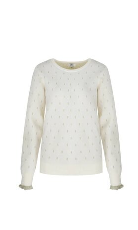 C&S Jasmine sweater wool white