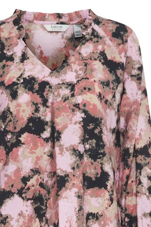 B.Young Byibine blouse zwart/rose/beige