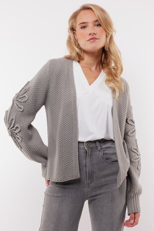 C&S Acy Cardigan Gray