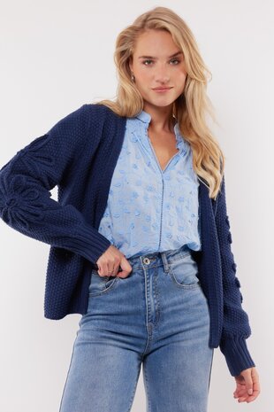 C&S Acy Cardigan Navy Blue