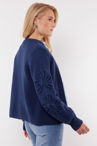 C&S Acy Cardigan Navy Blue