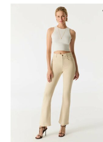 COJ Matilda ecru high waist flare