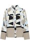 B.Young Favia blouse print blauw/creme/taupe